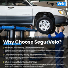 SegurVelo end link enhances ride comfort during turns and pothole encounters