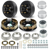 SEHNSUCHT trailer axle kit with 6-hole pattern for reliable braking on 5.5-inch hubs.
