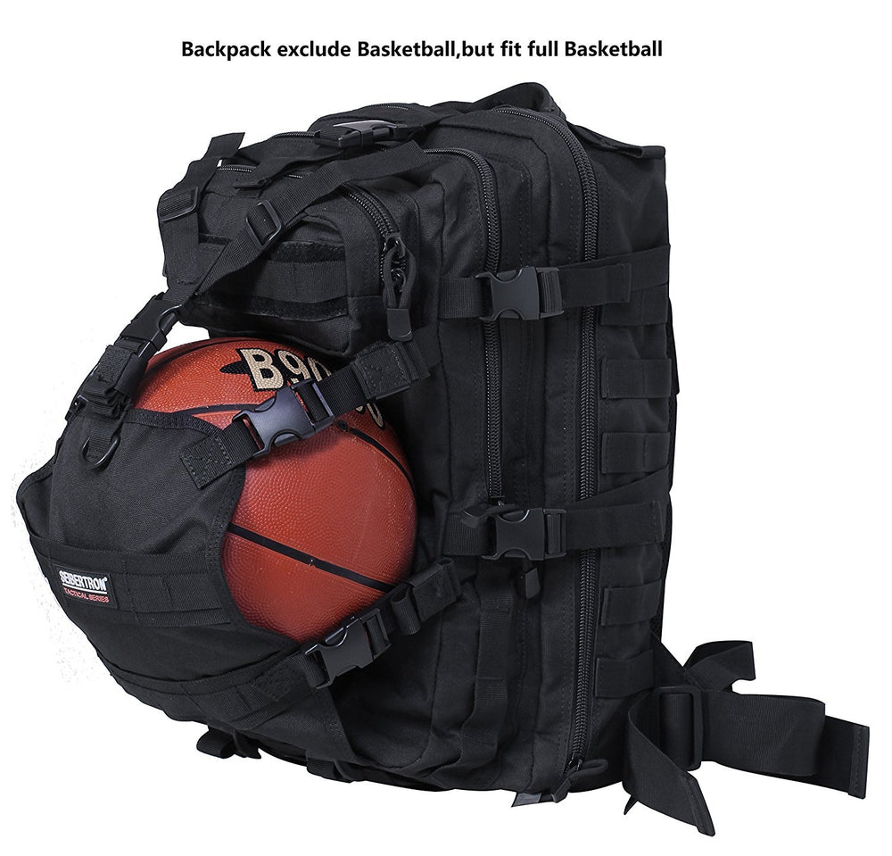 Seibertron basketball stowage option for multi-sport trips.