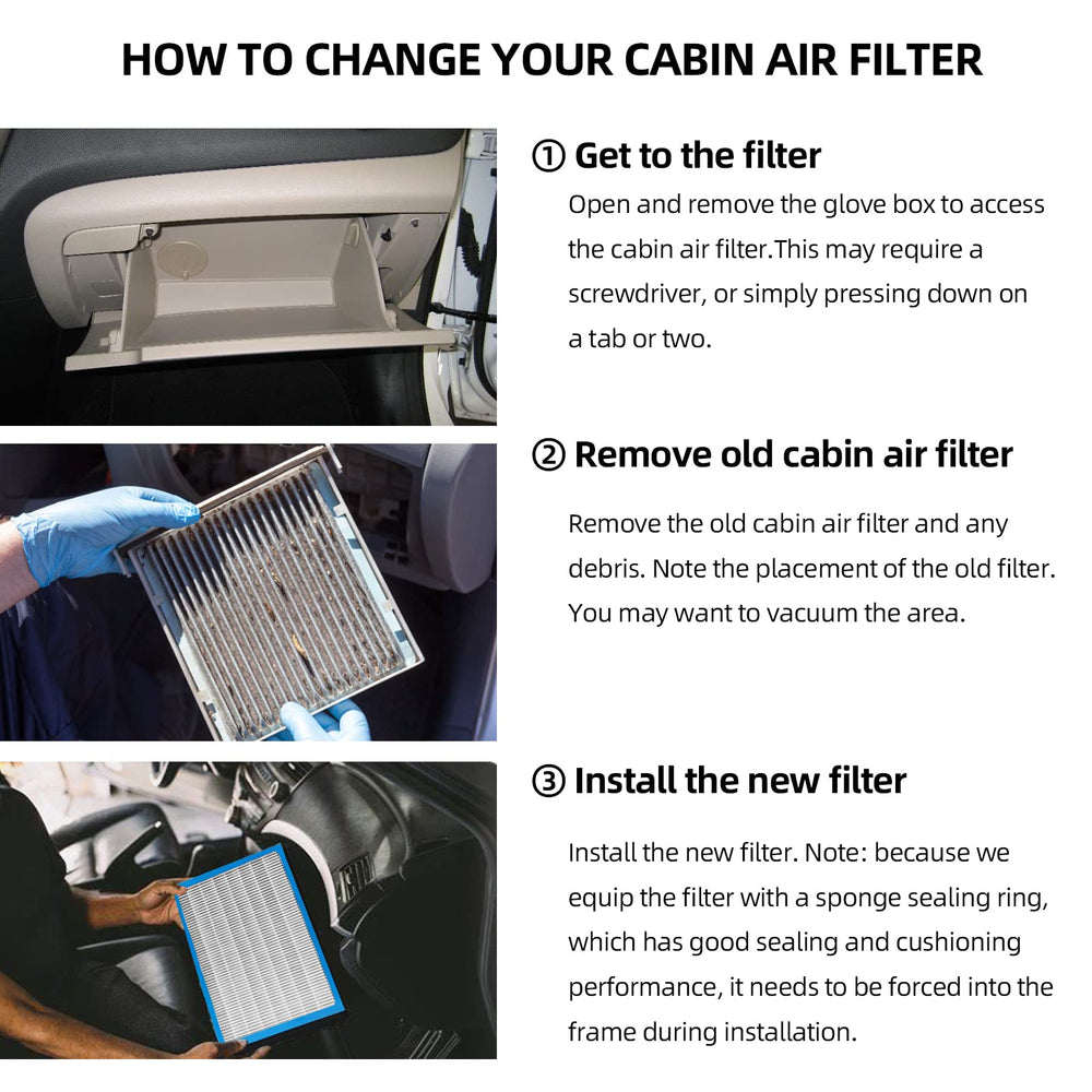 SEINECA CF10374 nutshell activated carbon reduces cabin odors.