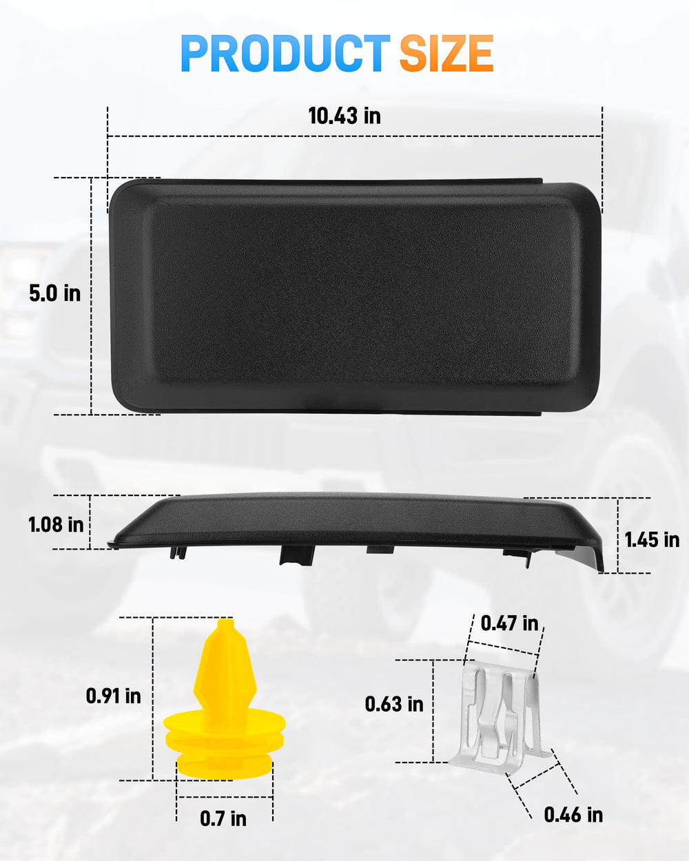 Sejaede F150 bumper guard installation showing snap-in fitting