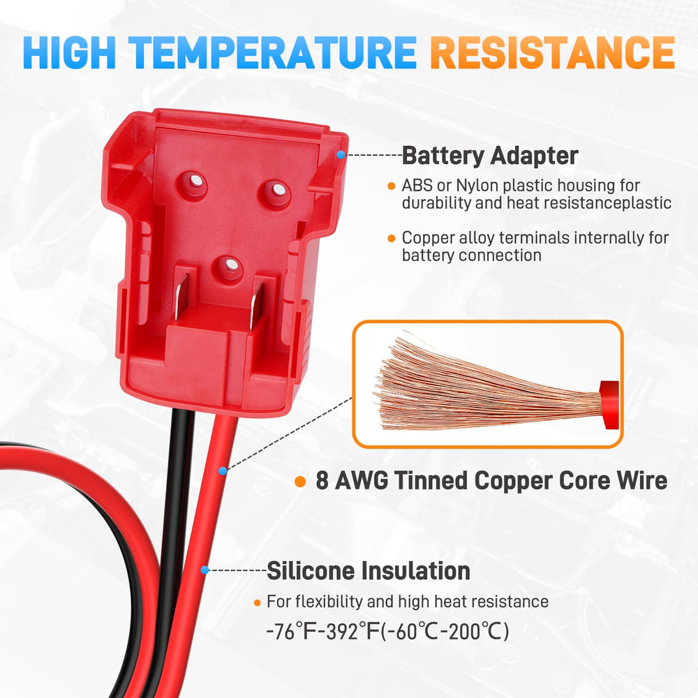 Sejaede jumper cables in a compact 2ft design for easy storage.