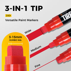 SELEAD jumbo tire marker yellow cap for high-visibility markings.