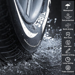 SELEAD Tire Marker White cap reminder to prevent drying between uses