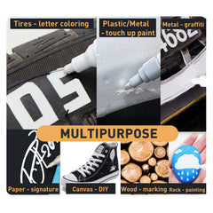 SELEAD Tire Marker White writing on plastic for quick customization