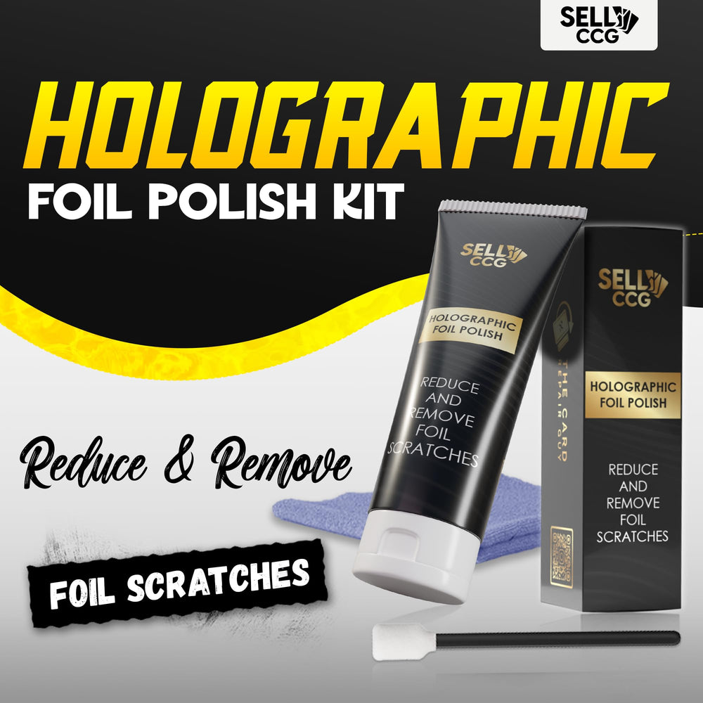 SellCCG foam applicators delivering even coverage on holo cards.