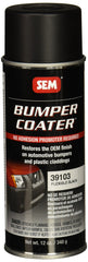 SEM 39103 black original flexible bumper coater aerosol can restores factory-like bumper finish.