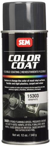 SEM Graphite Color Coat bottle 12 oz for durable surface finish.