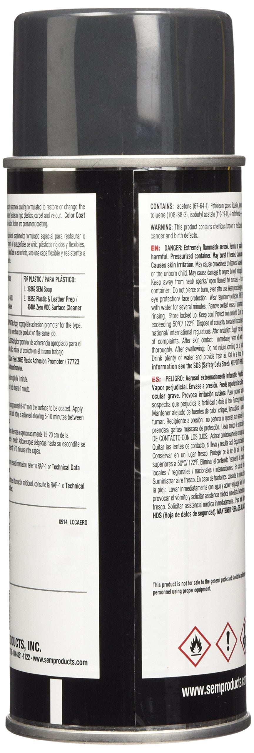 SEM Graphite Color Coat brush application demonstrating smooth coverage.