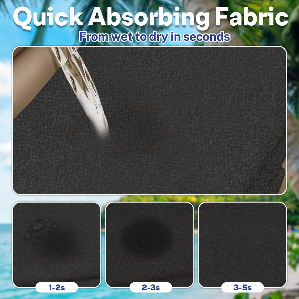 Semtomn waterproof towel cover blocks spills and sweat while easy to clean