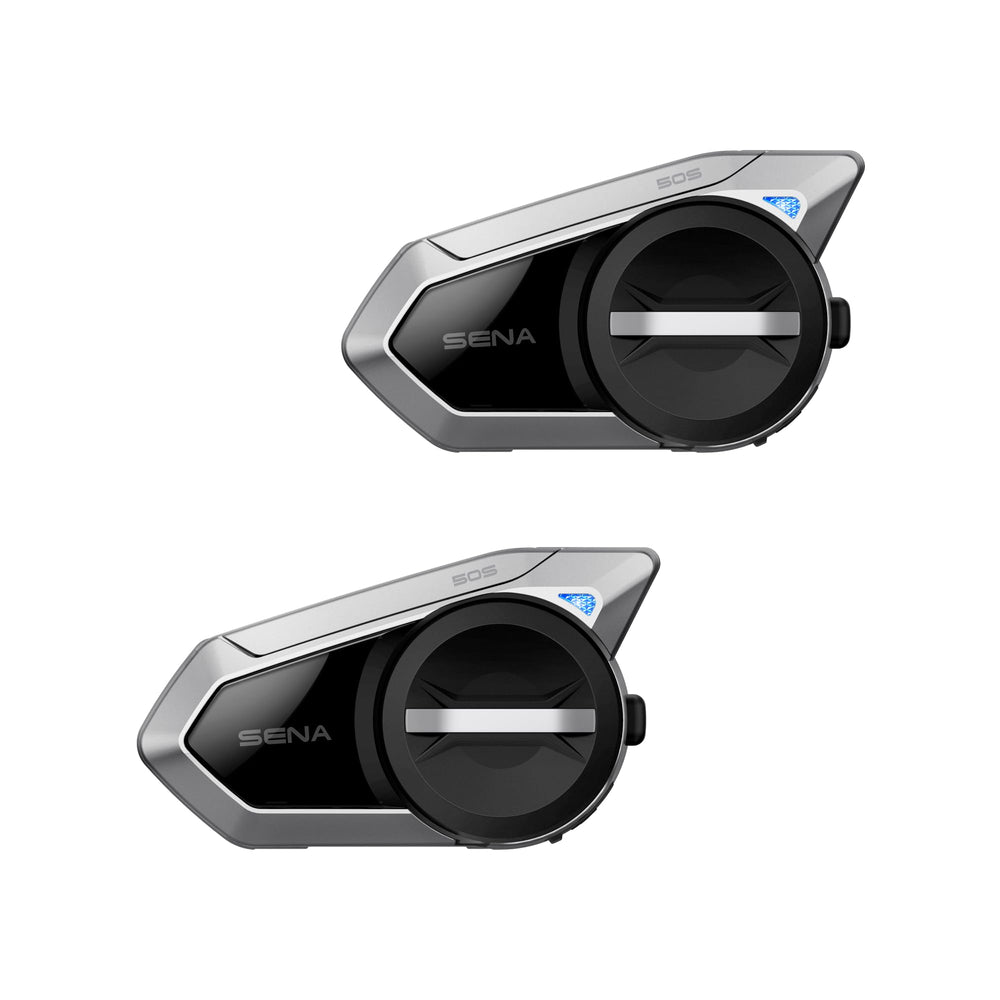 Sena 50S mesh intercom setup for seamless rider communication on the road.