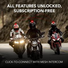 Sena 50S premium speakers by Harman Kardon deliver immersive riding sound.