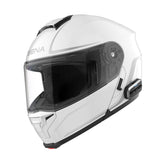 Sena OUTRUSH 2 front view in gloss white highlighting sleek design
