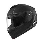 Sena OUTRUSH 2 front view with a sleek Matte Black shell for city rides.