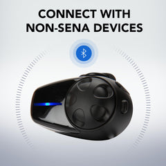 Sena SMH10-10 pairing with a smartphone for calls and music on the go.