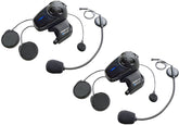 Sena SMH10D-11 dual headset front view with intuitive Jog Dial control for safer riding