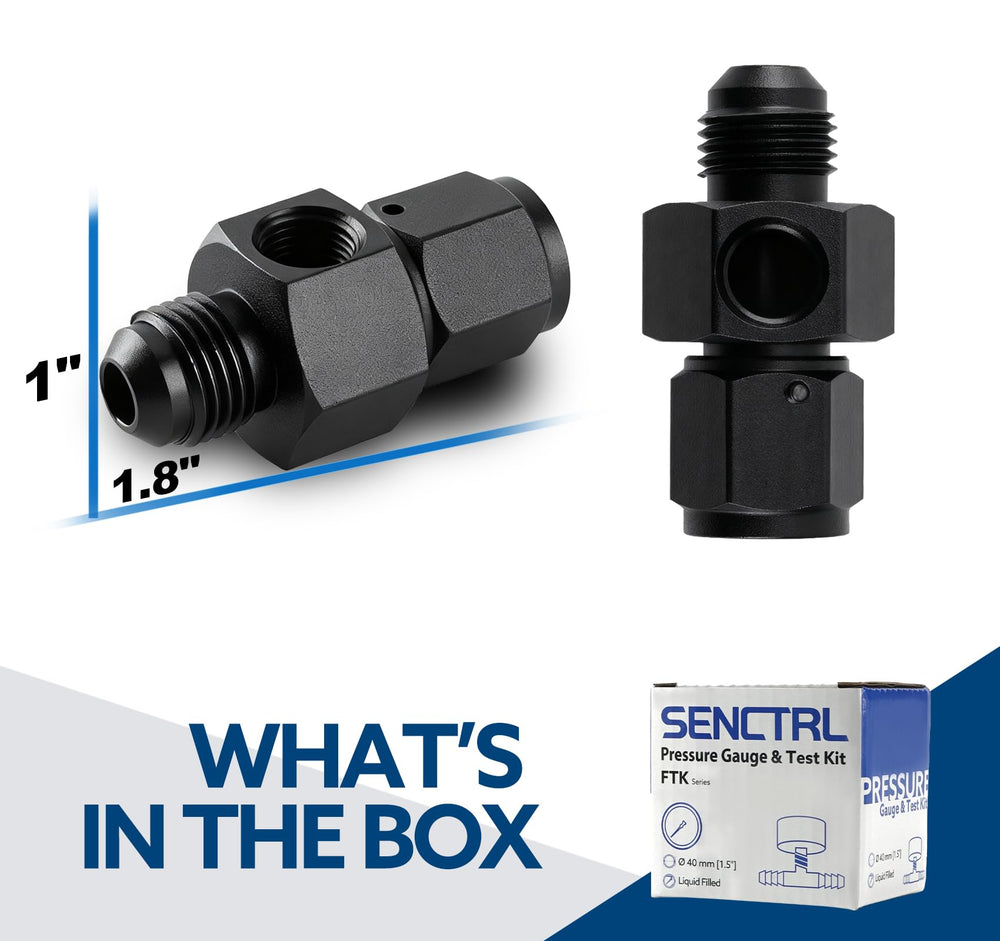 SenCTRL 6AN adapter fitting for EFI fuel lines