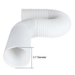 SENENQU 59-inch length enables distant window venting for portable AC