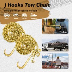 SENKEYFE heavy-duty tow chain assembly for towing and lifting tasks