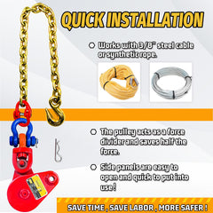 SENKEYFE snatch block highlighting G80 chain durability