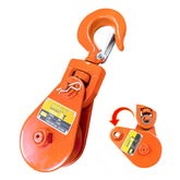 SENKEYFE Snatch Block hook enables secure pulls during tow setups