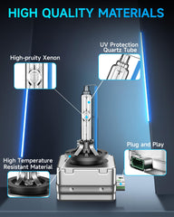 Senrobo D3S 350% brightness beam comparison showing wider illumination.