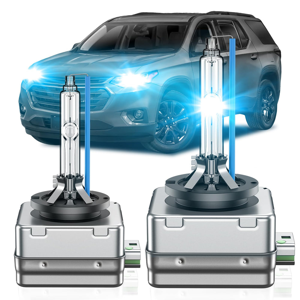 SENROBO D3S headlight bulbs pack for Chevy Bolt EV and Blazer projectors, direct-fit upgrade