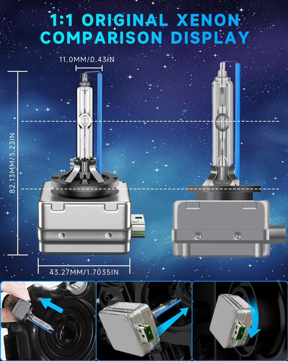 SENROBO easy-install D3S bulbs save time on upgrades