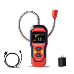 SENSYX SFD201 front view shows compact handheld design for leak detection