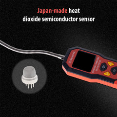 SENSYX SFD201 large LCD screen provides clear leak visualization on the job