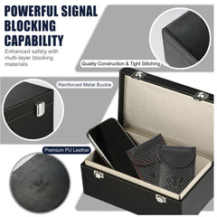 Sentinel Shield Pro faraday pouch black demonstrates portable RFID and key protection.
