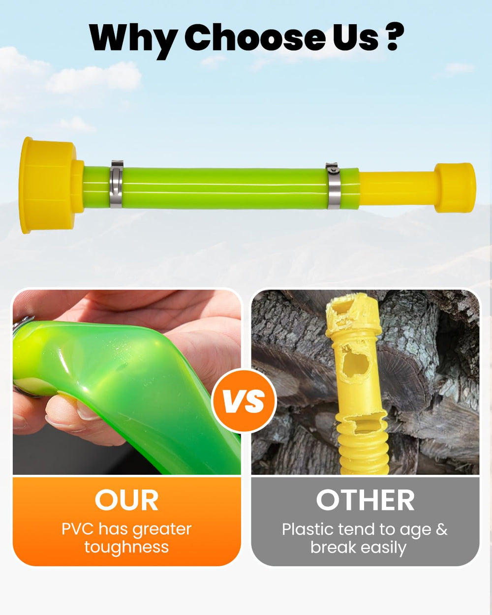 Seppicsa spout with threaded mouth for quick attachment