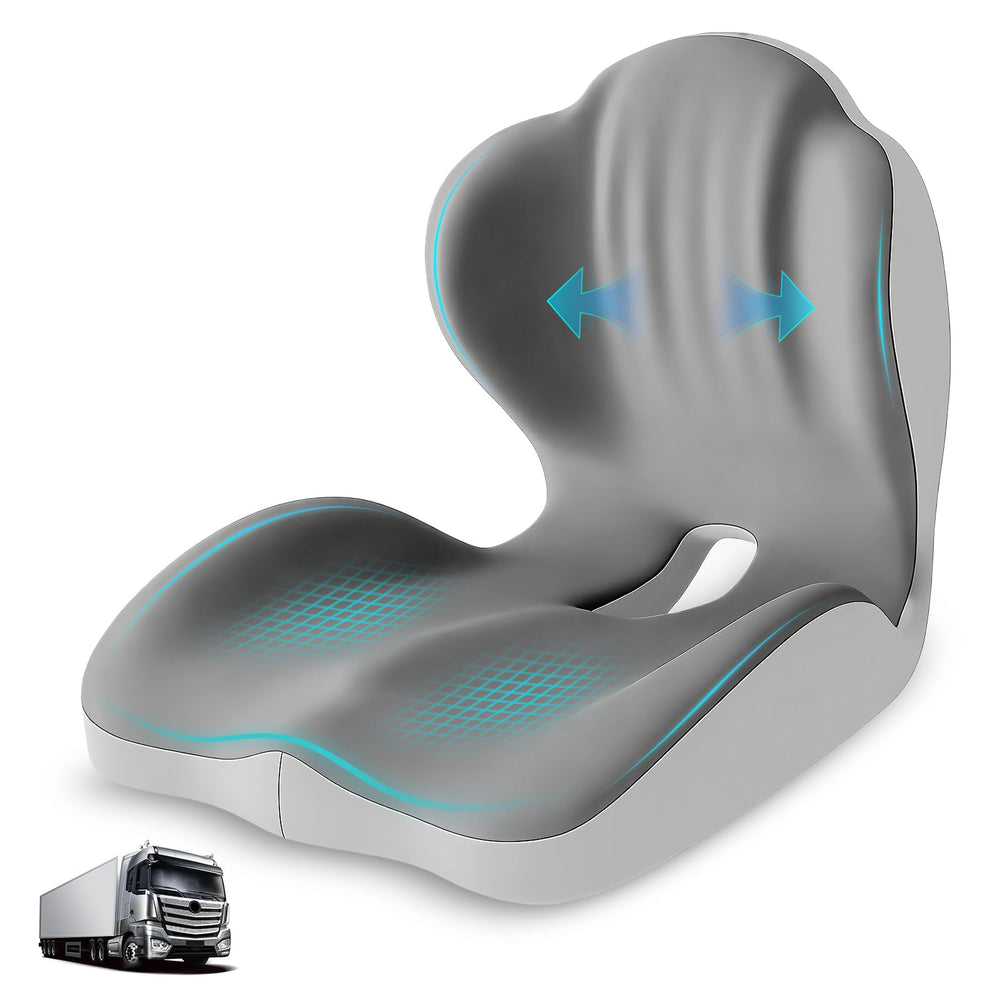 Serdyes seat cushion with lumbar support delivers all-day comfort on long drives.