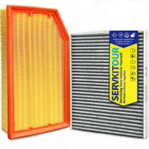 SERVKITOUR Wrangler cabin filter visual shows clean, refreshing air for a calmer ride.