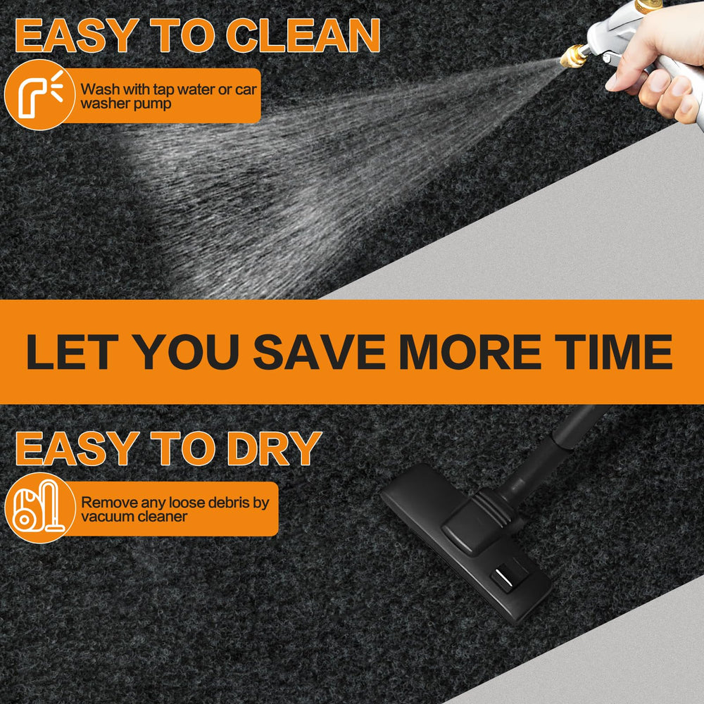 Seuqhck oil spill mat durable rubber base resists tears.