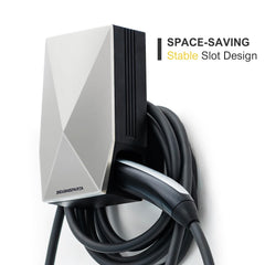 SEVEN SPARTA aluminum cable holder with side storage organizes adapters.