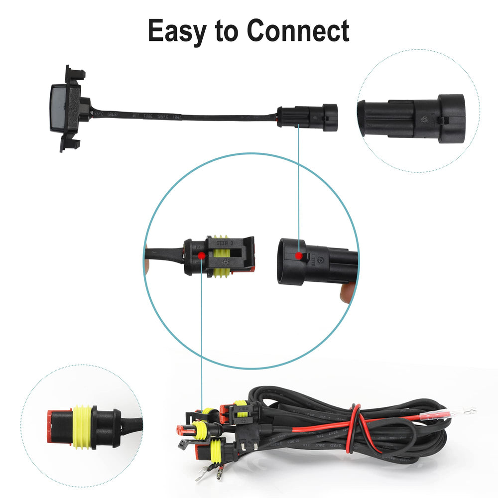Amber lighting improves visibility in rain or foggy conditions