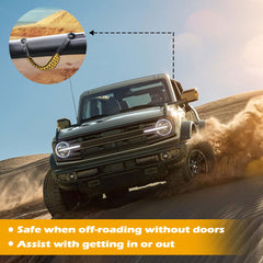 Seven Sparta Bronco roll bar grab handle rear right eases getting in