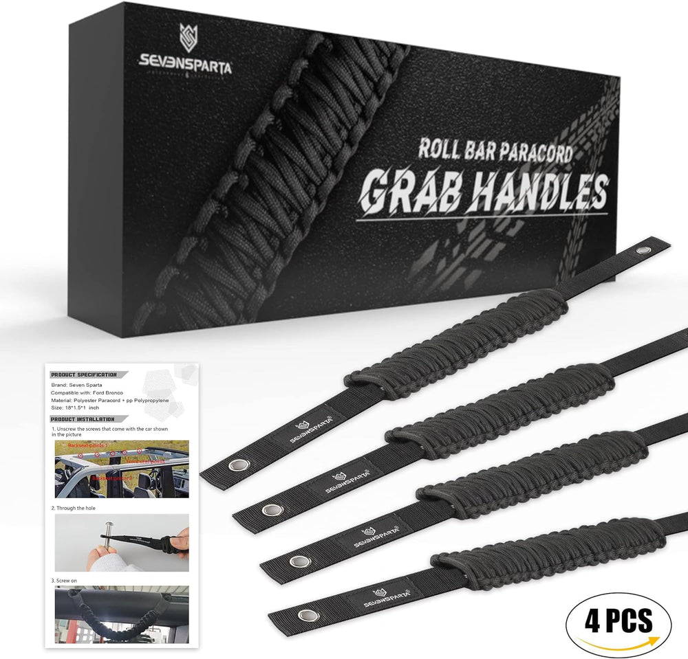 Seven Sparta paracord grip detail shows durable, non-slip texture.