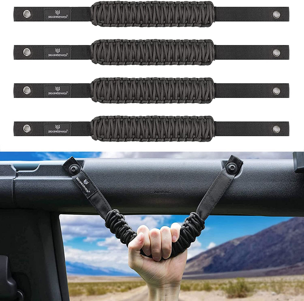 Seven Sparta roll-bar grab handle front-left improves off-road grip.