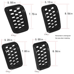 Sevencow durable ABS plastic grill inserts resist rust and peeling