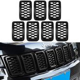 Sevencow honeycomb grill inserts for Jeep Grand Cherokee enhance rugged styling