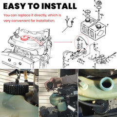 Sevencow oil-cap float component supports proper reservoir level sensing.
