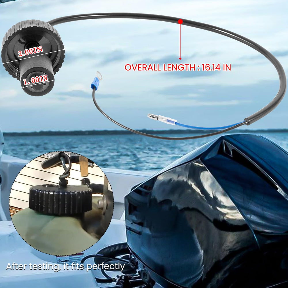 Sevencow oil-cap ground and blue lead wiring aligns with warning module.