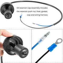 Sevencow oil-cap installation illustration for quick, tool-light setup.