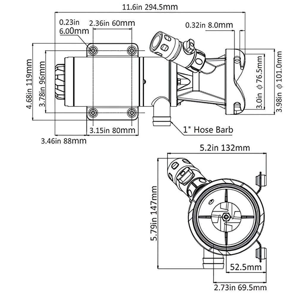 SewerFlo compact portable design fits in small RV compartments for travel use.