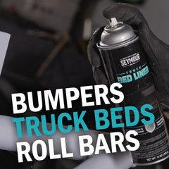 Seymour 20-41 truck bed coating coverage application displays even spread for durable protection.