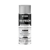 Seymour EN-41 Hi-Tech spray can close-up showing chrome aluminum finish for engines