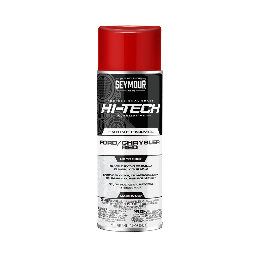 Seymour EN-44 Hi-Tech Engine Spray Paint can in Ford/Chrysler red for OEM parts.