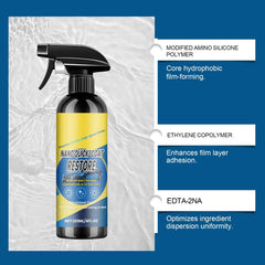Seyudzu Nano Quick Coat Restore surface application on panel shows even coating